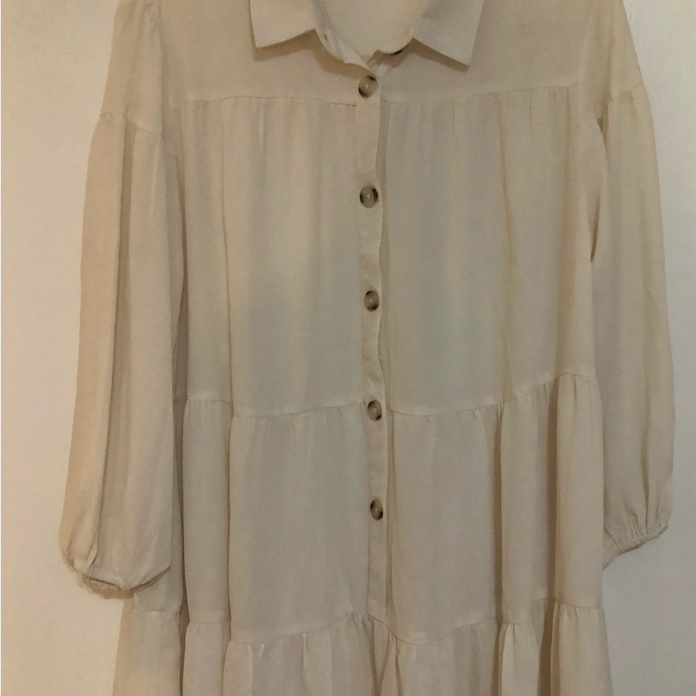 Cato Cream Midi Dress